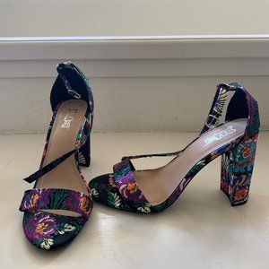 Jacquard Minimal Block Heel